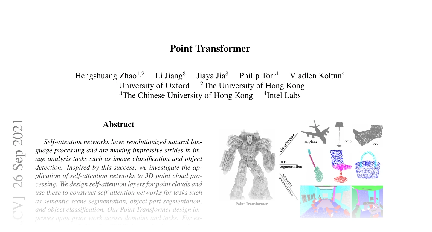 First page of Point Transformer