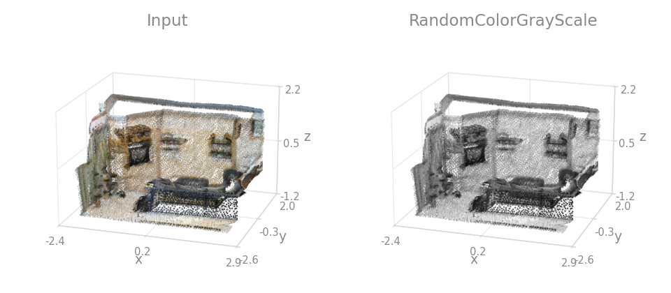 RandomColorGrayScale before / after